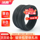 Bingyu BY-30251 Plastic coated iron wire binding wire Optical cable communication strap Black round iron core 0.7mm outer diameter 1.3 (70m)