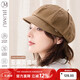 JIUMU (JIUMU) women's linen beret versatile hat women's summer women's painter hat octagonal hat newsboy hat girls beret hat