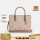 COACH color-blocked classic logo MAGGIE small tote bag shoulder crossbody bag CY676 milk tea color