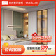 Lin's Home Modern Simple Walk-in Wardrobe One Door to Top Dressing Table Integrated Bedroom Cloakroom Cabinet Customized Gold