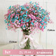 AIMAN Gypsophila Natural Dried Flower Bouquet Ins Internet Celebrity Birthday New House Decorative Ornaments Air-dried Real Flower Arrangements Home Furnishings Blue and Pink Mixed Gypsophila With M Vase