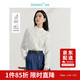 Inman French lace lyocell shirt 2025 spring women's new long-sleeved shirt off-white S