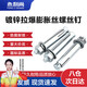 Yonglishang national standard iron galvanized expansion bolt expansion wire expansion screw M8*60 (10 pieces)