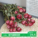 AIMAN flowers real flowers multi-headed small roses dried flowers Yunnan air-dried DIY small fresh ins bouquet living room decoration ornaments stunning bubbles 10 pieces dried flower bag