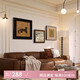 Yi Huanyu French Chinese style medieval retro Sanyu art niche high-end living room decoration painting sofa background wall hanging painting