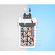 Sunsun Fischtankfiltertank externe Filteraquarium Außenfilterausrüstung HW702-703-704 HW-703B mit Sterilisationslampe, 1500 g Filtermaterial gesendet