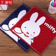 Gold number pure cotton cartoon Miffy rabbit Wu Nian double-layer gauze women's and children's couple face wash towel wipe sweat towel handkerchief towel face wash towel travel square towel soft and absorbent 36*34CM blue