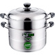 Shunda (SND) combination cover and bottom double-layer multi-purpose pot 304 stainless steel steamer gas stove induction cooker universal 28cm