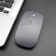 BUBM wireless mouse office rechargeable mouse notebook desktop computer universal ultra-thin optical mouse rechargeable lithium battery unlimited mouse 2.4GWXSB-A space gray