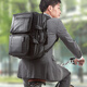Sanwa Versorgung Computerbeutel tragbare wasserfeste Notebook-Beutel mit großer Kapazität Multifunktional Rucksack Männer One-Shoulder Aktentasche Schwarz 15,6 Zoll