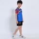Quick-drying children's badminton suits for boys and girls short-sleeved summer primary and secondary school students table tennis uniforms training uniforms team sportswear competition team uniforms running clothes shorts group purchase printing children's clothing 3880 blue (same style for men and women) adult code (please consult customer service)
