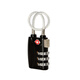 Auburn Cable Landlock Contraseña Bloqueo TSA Bag Mochila Bloqueo Cajero de la puerta Cajero Cajero Lock 7608