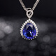 Millais Jewelry natural 5A grade tanzanite pendant 18K gold inlaid diamond colored gemstone pendant for women drop-shaped Taylor style 2.28 carat tanzanite pendant (excluding chain)