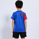 Quick-drying children's badminton suits for boys and girls short-sleeved summer primary and secondary school students table tennis uniforms training uniforms team sportswear competition team uniforms running clothes shorts group purchase printing children's clothing 3880 blue (same style for men and women) adult code (please consult customer service)