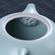 Xiangye Ru kiln teapot Xi Shi pot Kung Fu tea set with side handle pot large tea cup Ru porcelain household large Xi Shi pot 300ml