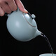 Xiangye Ru kiln teapot Xi Shi pot Kung Fu tea set with side handle pot large tea cup Ru porcelain household large Xi Shi pot 300ml