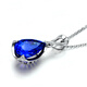 Millais Jewelry 5A grade tanzanite pendant 18K gold pendant set with diamonds women's pendant colored gemstone pear-shaped necklace gift 4.37 carats without chain