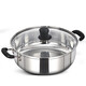 Guangdong Kaide Stainless Steel Thickened Soup Cooker Gas Induction Cooker Universal Hot Pot Bacteria Double-eared Boiling Water Boiling Pot Gas 28cm Pot Single Base