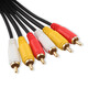 Akihabara (CHOSEAL) Q722 Three lotus to three lotus line (red, yellow and white) bold AV audio and video connection cable Straight head 1.8 meters