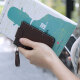 Qimo (Kemy) 5 Card Card Bag Coin Wallet Creative Ultra-dünn Herrenausweis Echtes Leder Multi-Card-Position Frauen, die die Kopfschicht Cowide Clip Card Cover echte Lederversion (schwarz) ziehen