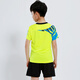 Kurztrocknende Kinderbadminton-Anzüge für Jungen und Mädchen kurzärmelige Sommer-Grund- und Sekundarschüler Tisch Tennis Uniformen Training Uniformen Team Sportswear-Wettbewerb Team Uniformen Running Clothes Shorts Group Drucken Kinderkleidung 3880 Fluoreszenzgrün (gleiche Stil für Männer und Frauen) XL-Code XL Code