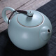 Xiangye Ru kiln teapot Xi Shi pot Kung Fu tea set with side handle pot large tea cup Ru porcelain household large Xi Shi pot 300ml