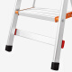 Double Xinda ladder household herringbone ladder folding aluminum alloy five-step household ladder LD-03