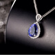 Millais Jewelry natural 5A grade tanzanite pendant 18K gold inlaid diamond colored gemstone pendant for women drop-shaped Taylor style 2.28 carat tanzanite pendant (excluding chain)