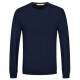 QK Septwolves sweater new fashion business round neck pullover long-sleeved sweater sweater trendy men's clothing tops sweater men 009 (blue gray) 1D1860201802175/92A/XL