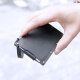 Qimo (Kemy) 5 Card Card Bag Coin Wallet Creative Ultra-dünn Herrenausweis Echtes Leder Multi-Card-Position Frauen, die die Kopfschicht Cowide Clip Card Cover echte Lederversion (schwarz) ziehen