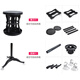 Jolie de batterie pour enfants, Jazz Drum Music Toys 2 Instruments de percussion 1 éducation de la petite enfance 3-6 ans Gabille d'anniversaire 5 Noir: 5 batterie 1 combinaison de cymbale Version épaissie avec tabouret