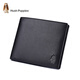 Hush Welpen Wallet Short Herren Herren hochwertiger Napa Napa Plain Leder Business Casual 20% Rabatt auf Briefticket-Clip-Geschenk für Ehemann Napa Muster Horizontales HC-1311018W-576
