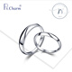 Pt.Charm platinum ring for men and women pt950 platinum glossy ring couple live mouth adjustable aperture spot pt950 single men's ring 4.1-4.2 grams