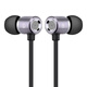 Newmine MX660 metal in-ear wired music mobile phone earphones wire-controlled earphones 3.5mm suitable for Apple Android computers and tablets Iron Gray