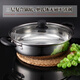Guangdong Kaide Stainless Steel Thickened Soup Cooker Gas Induction Cooker Universal Hot Pot Bacteria Double-eared Boiling Water Boiling Pot Gas 28cm Pot Single Base