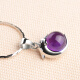 istone dolphin bead amethyst pendant clavicle chain 925 silver necklace holiday gift