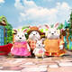 
[70% new]L/rsquoil Woodzeez Little Tree Spirit Animal Family Series White Rabbit Family Role Playing House Animal Characters Love Cultivation Children's Toy Gift 3 Years Old + 6006Z