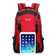 Mengfanke (mengfanke) Mengfanke large capacity outdoor mountaineering bag travel sports backpack men and women fashion travel trend bag leisure bag red