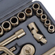 EXPLOIT 24-piece aluminum bronze socket wrench ratchet wrench set 050290 24pcs socket set