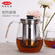 Kinto Japan imported teapot heat-resistant glass stainless steel filter tea set teacup set flower teapot home use pattern 720ml
