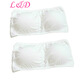 Lingdeng tube top bra for women with padded chest, strapless bra, anti-exposure, solid color cotton, girl student base, small bust, two pieces (white + white), one size fits all, recommended weight 85-125 Jin Jin equals 0.5 kg