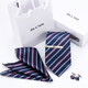 De lisle 8,5 cm südkoreanische Seidengeschäft formelle Krawatte Cufflink Krawatten -Clip -Geschenkset WL26