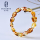 OUCERNY Beeswax Amber Bracelet Natural Baltic Sea Shape Amber Beeswax Amber Bracelet Women's Style Certificate A8387