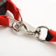 Pilot dog leash 3-piece set dog chain red and black traction rope S pet dog collar harness walking small dog Teddy supplies