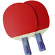 Ракетка для настольного тенниса Hongshuangxi, готовая ракетка с набором ракеток, прямой выстрел, короткая ручка, двойная обратная резина, любительская тренировка для соревнований, 2 упаковки
