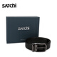 
Satchi belt genuine leather men's classic versatile men's pin buckle layer cowhide simple belt business youth belt black (classic black buckle) 1050mm