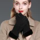 Manchester gloves ladies autumn and winter warm thick Korean suede touch screen gloves cycling students cute new black one size fits all