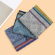 IFSONG Meisong Men's Handkerchief Pure Cotton Sweat-wiping Retro Handkerchief Sweat-Absorbent Square Handkerchief Three Packs for Men to Give to Elders Gift Box for Famous Family 3 Packs (PGZH001)