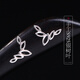 Fu Tiaoer hand-designed 925 silver leaf hairpin for women Hanfu plate black sandalwood hairpin hairpin Chinese Valentine's Day gift 1