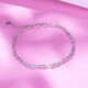 Yuan Shengfu's new PT950 fashionable fancy transfer bead platinum bracelet, women's simple platinum bracelet, 4.36 grams, length 15.5-17.5 cm